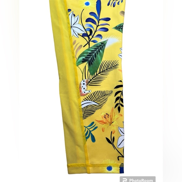 Floral Reflective Light n Tight Hi-Rise 7/8 24” RC (8-10) ZYIA NWT 1291 - Picture 11 of 15